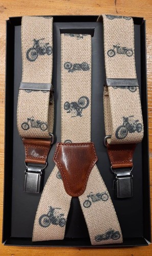 Bretella con moto epoca in - bretella,