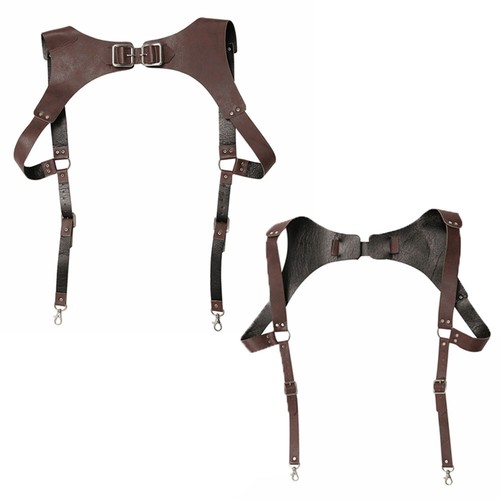 Tracolla petto pelle - , marrone